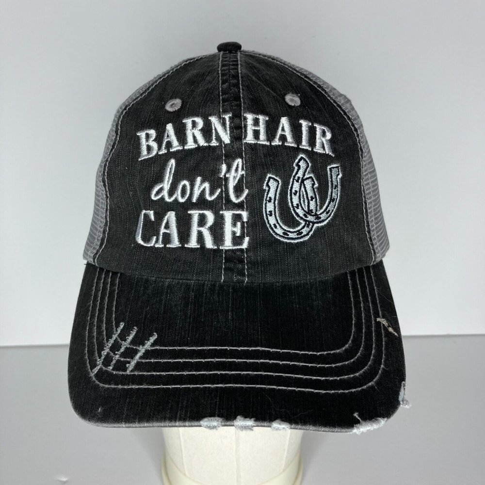 Barn Hair Don't Care Women's Gray Adjustable Hat